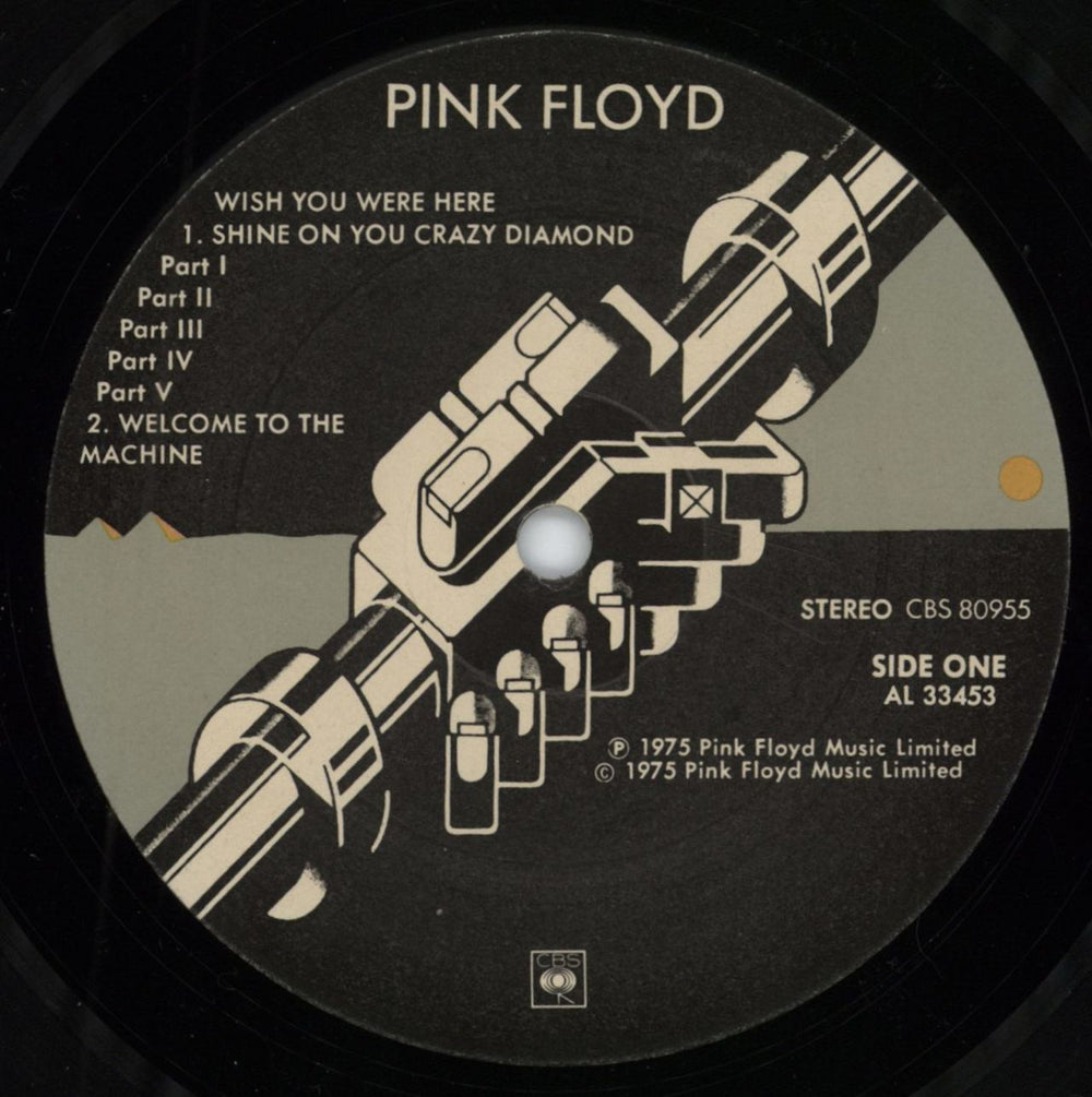 Pink Floyd Wish You Were Here Israeli vinyl LP album (LP record) PINLPWI791256