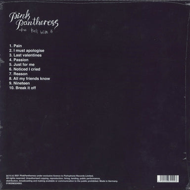 PinkPantheress To Hell With It - RSD22 - Sealed UK Vinyl LP