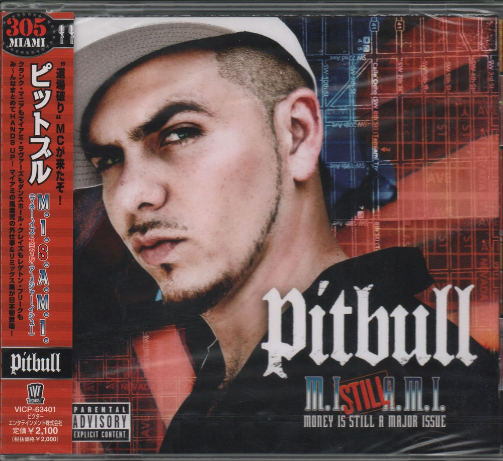 Pitbull M.I.A.M.I. Japanese Promo CD album (CDLP) VICP-63401