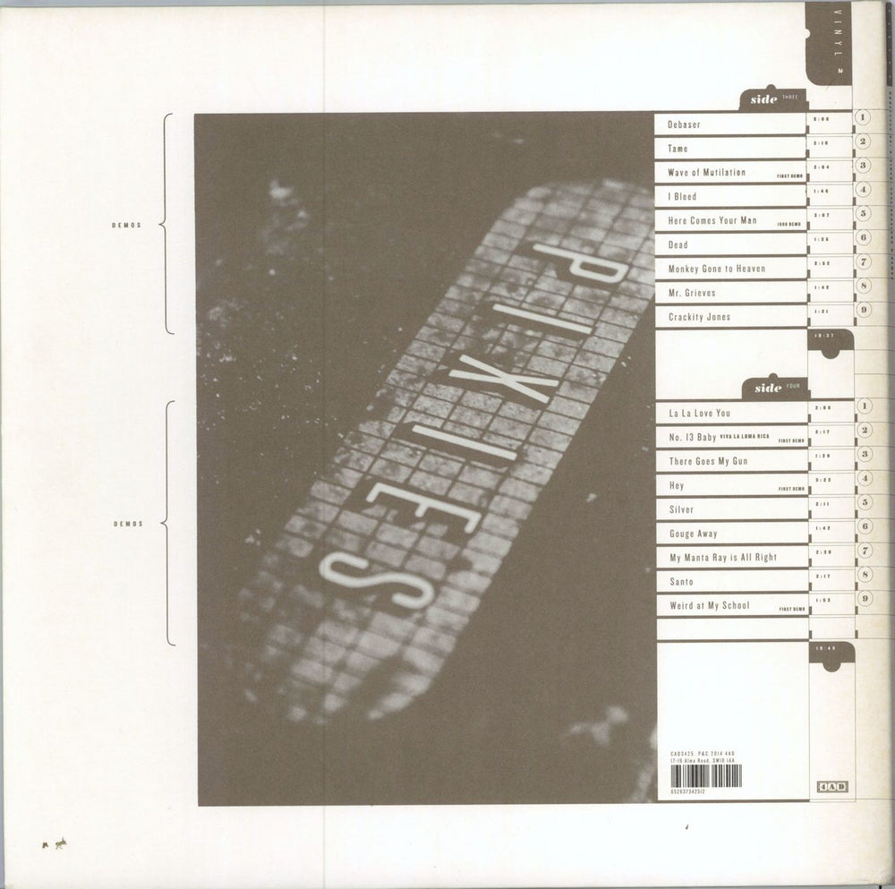 Pixies Doolittle 25 - 180gm Vinyl UK 3-LP vinyl record set (Triple LP Album) 652637342512