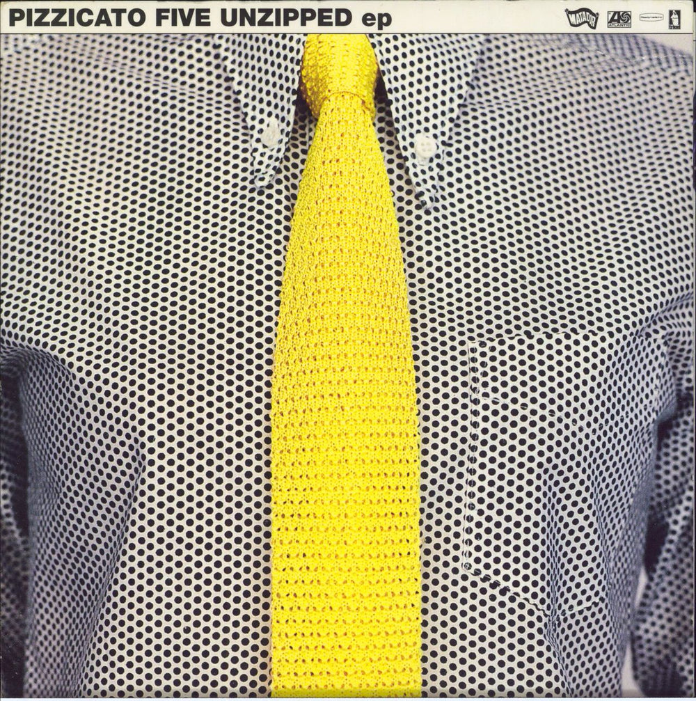 Pizzicato Five Unzipped E.P. - Pink Vinyl US 7" vinyl single (7 inch record / 45) OLE167-7