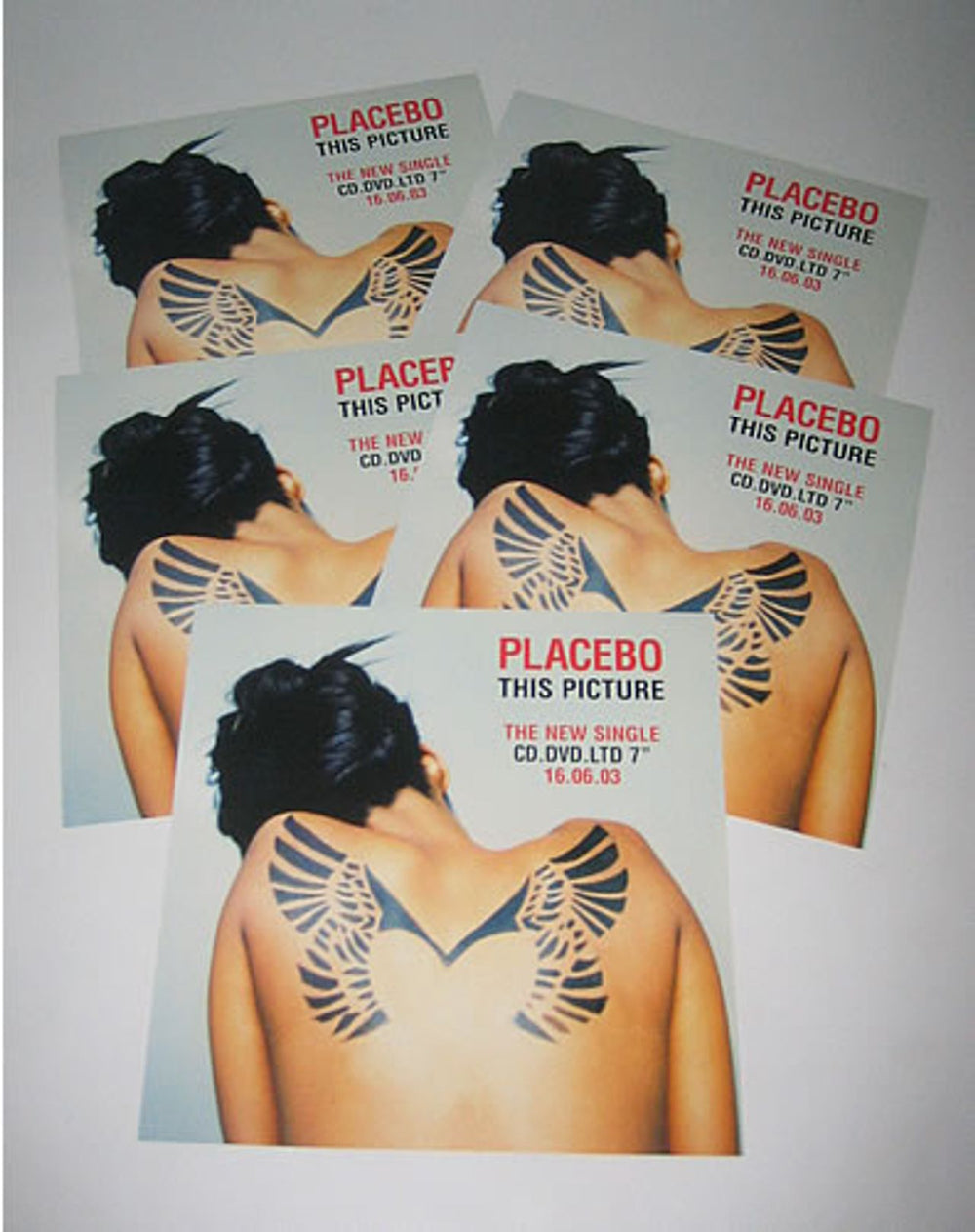 Placebo This Picture - 5 Instore Display Flats UK Promo display DISPLAY FLATS