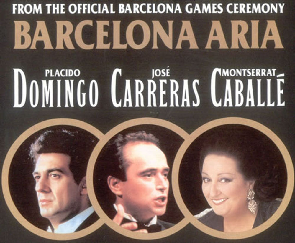 Placido Domingo Barcelona Aria UK 7" vinyl single (7 inch record / 45) 09026613827