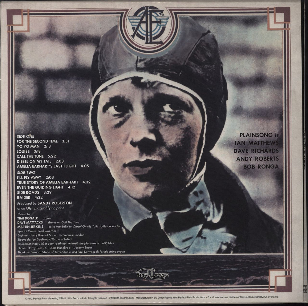 Plainsong In Search Of Amelia Earhart + insert UK vinyl LP album (LP record)