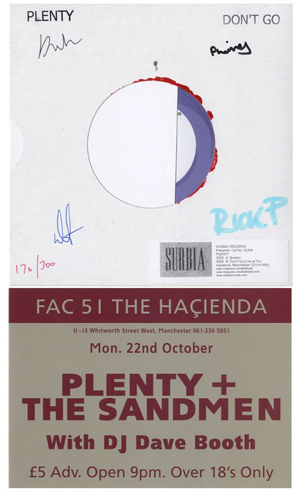 Plenty Broken - Autographed UK 7" vinyl single (7 inch record / 45) P4E07BR576973