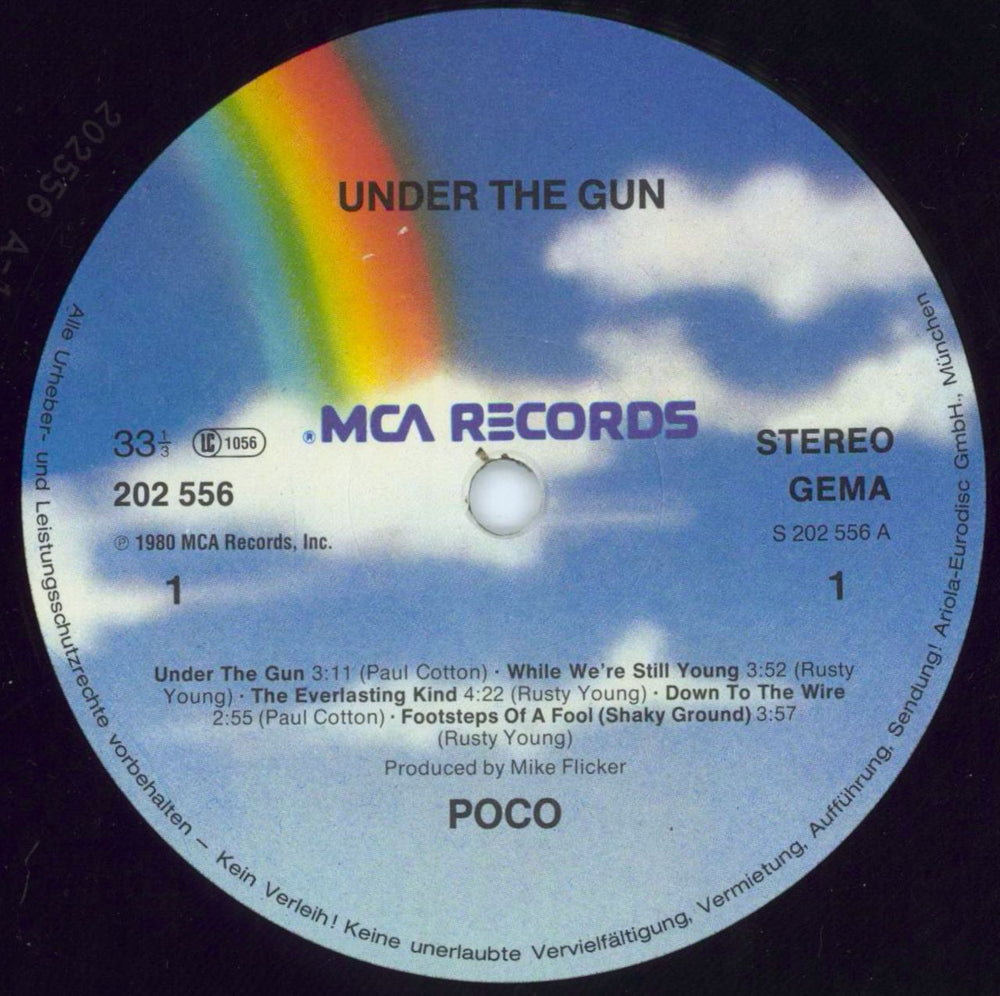 Poco Under The Gun - Shrink German vinyl LP album (LP record) POCLPUN801980