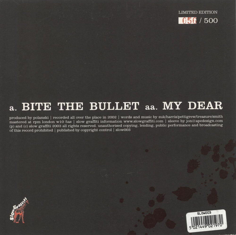 Polanski Bite The Bullet - Numbered Sleeve UK 7" vinyl single (7 inch record / 45)