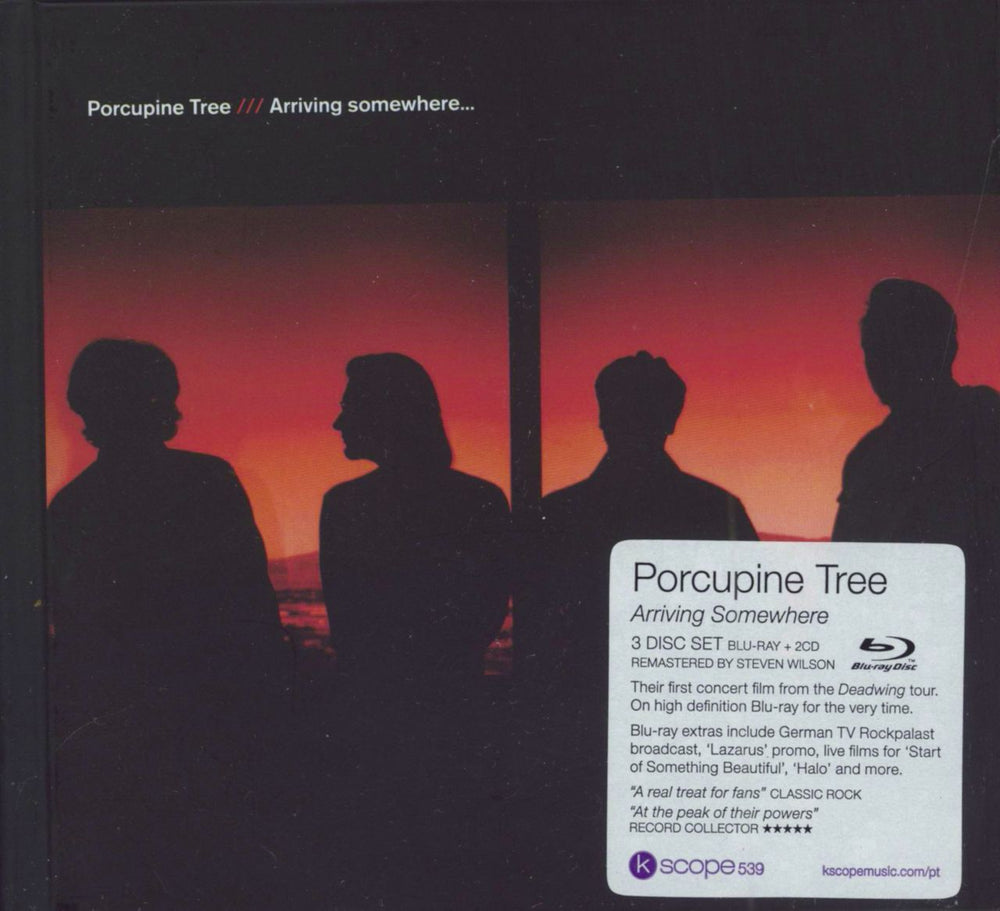 Porcupine Tree Arriving Somewhere... - Blu-Ray & 2CDs UK 3-disc CD/DVD Set KSCOPE539