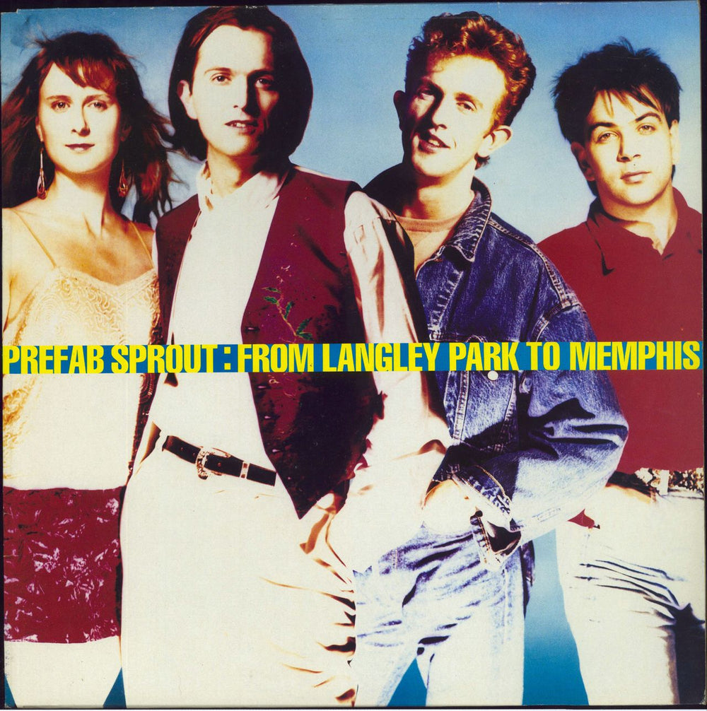 Prefab Sprout From Langley Park To Memphis - Gold Promo Stamped Sleeve UK vinyl LP album (LP record) KWLP9