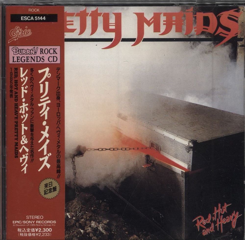 Pretty Maids Red, Hot And Heavy Japanese Promo CD album (CDLP) ESCA5144