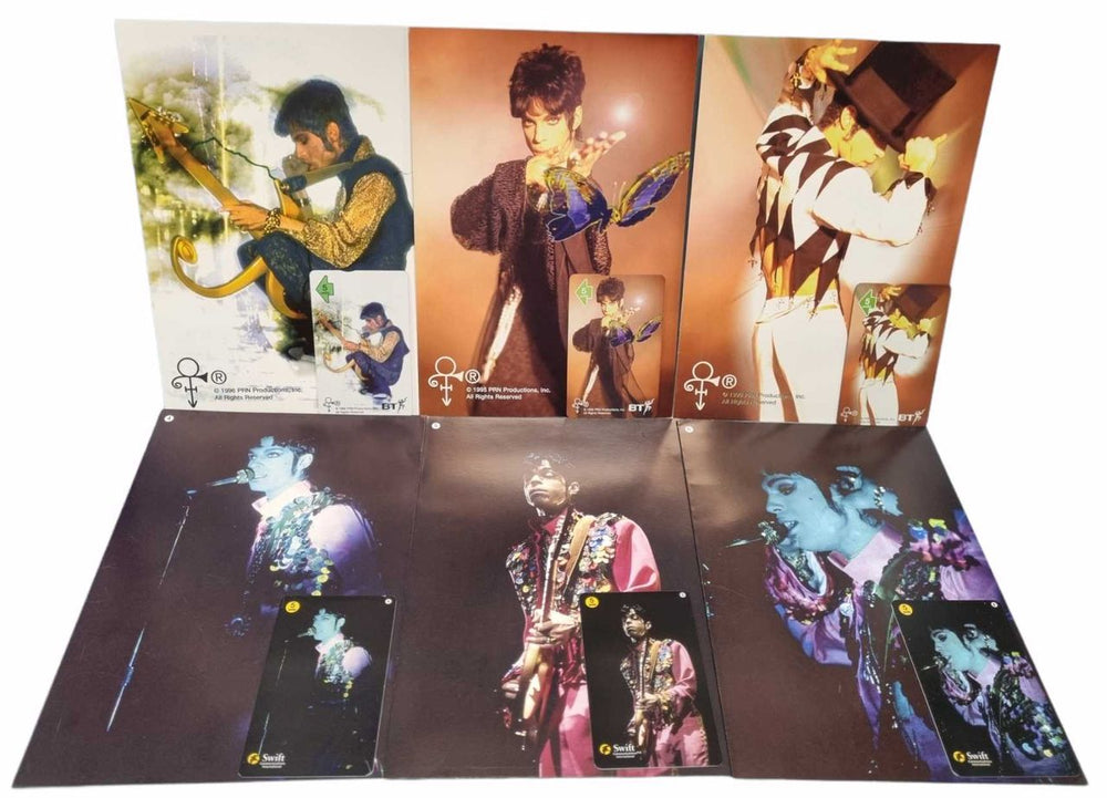 Prince Collection Of Phone Cards - Six UK phone card PHONE CARDS