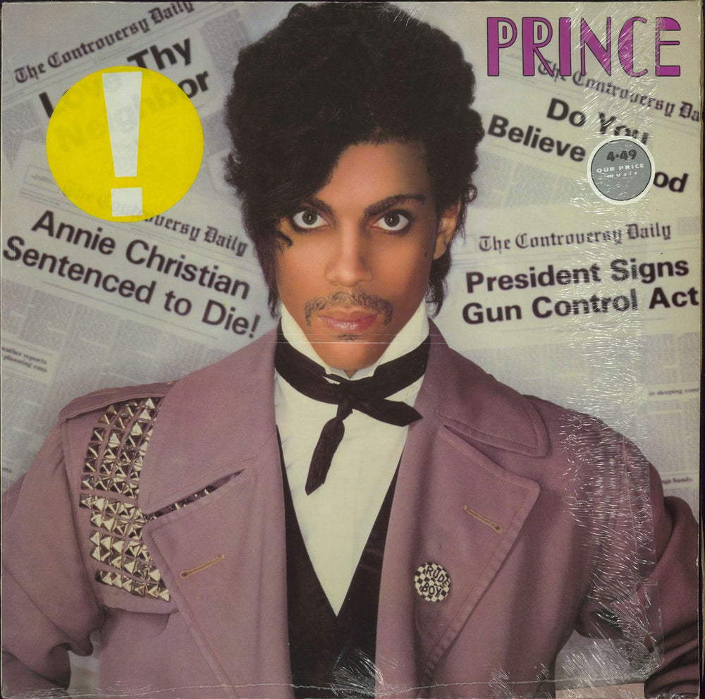 Prince Controversy + Insert - EX UK vinyl LP album (LP record) K56950