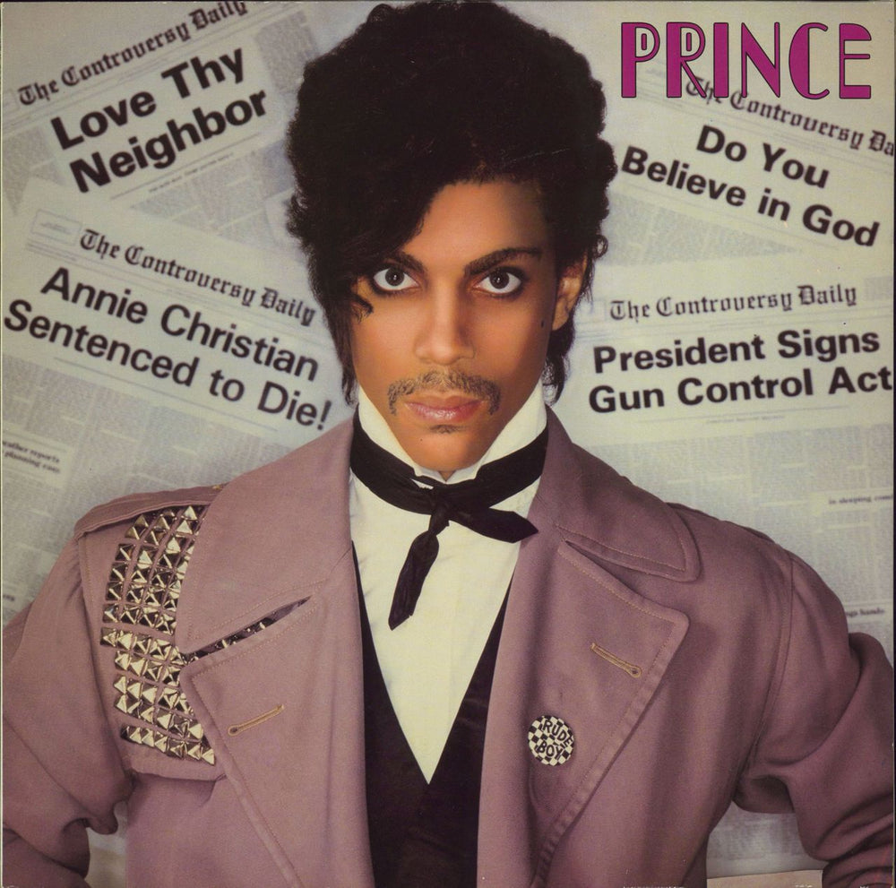 Prince Controversy + Insert German vinyl LP album (LP record) WBK56950