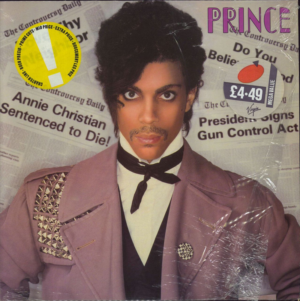 Prince Controversy - Prime Cuts Stickered Sleeve + Insert UK vinyl LP album (LP record) K56950