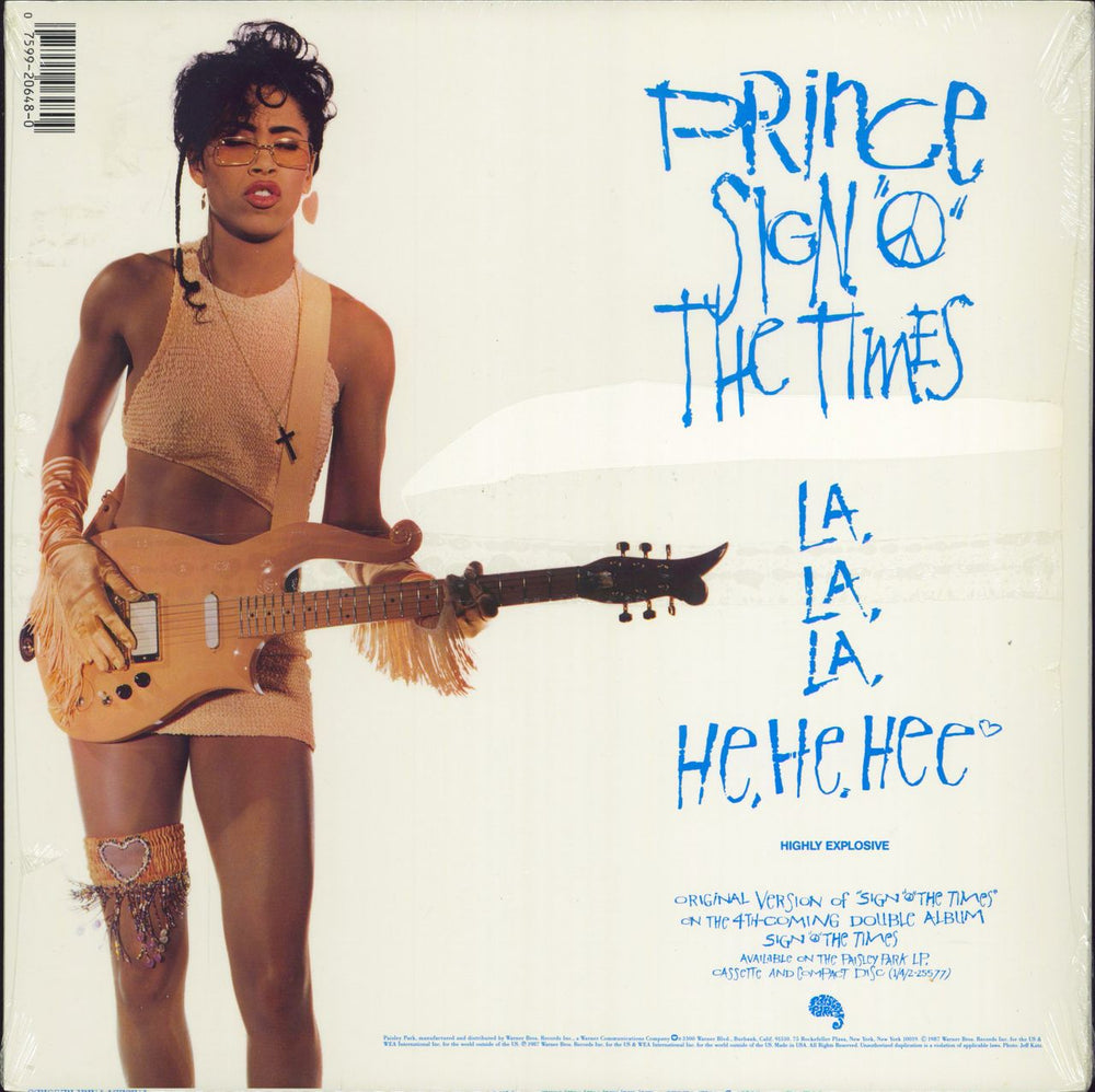 Prince Sign O The Times - Sealed US 12" vinyl single (12 inch record / Maxi-single) 075992064804