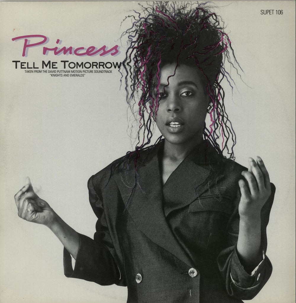 Princess Tell Me Tomorrow UK 12" vinyl single (12 inch record / Maxi-single) SUPET106