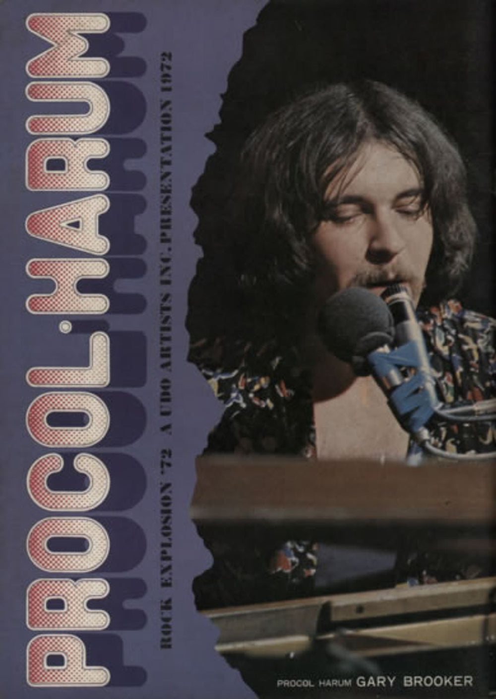 Procol Harum Rock Explosion '72 Part 5 - Ten Years After Vs Procol Harum Japanese tour programme TOUR PROGRAMME