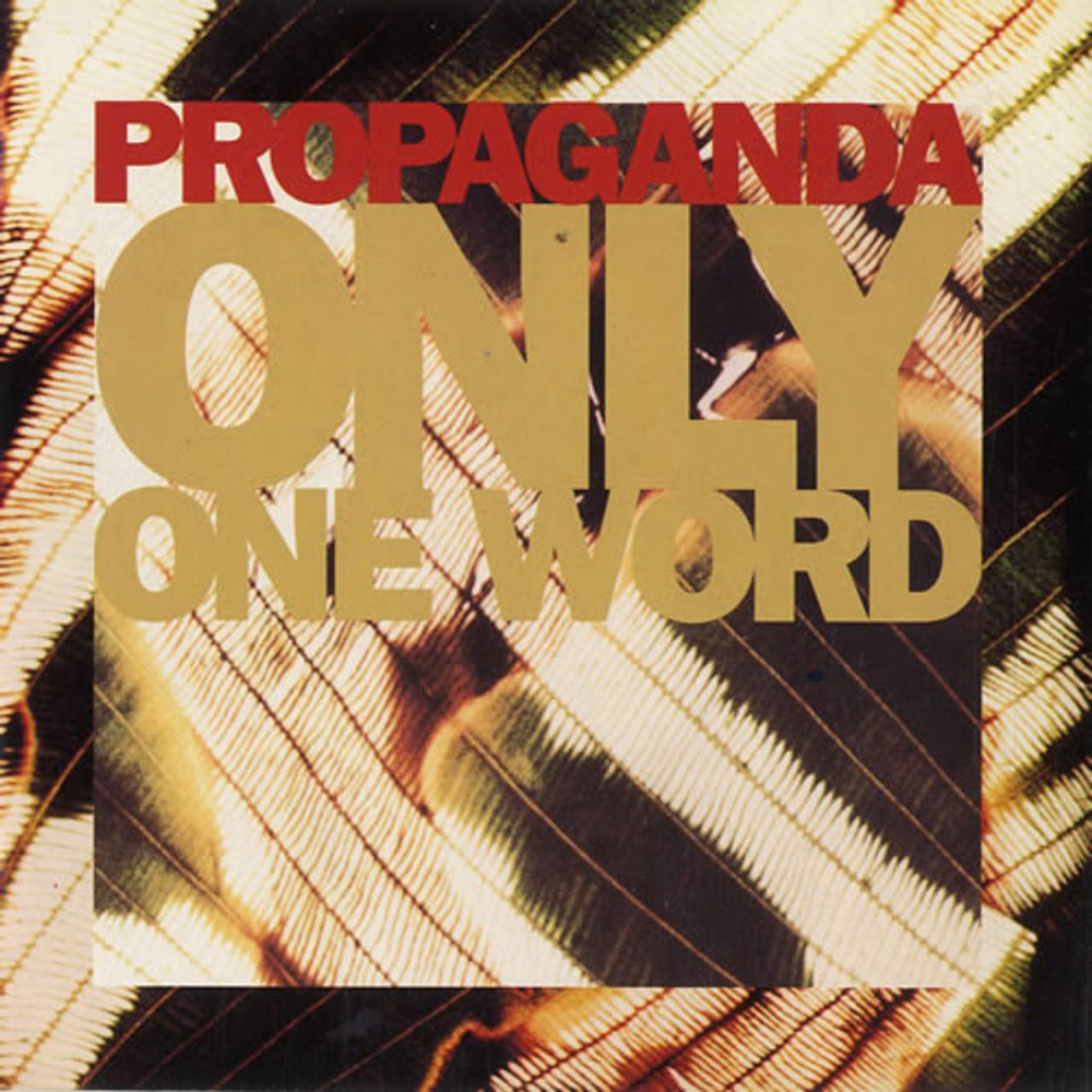 Propaganda Only One Word UK 7" vinyl single (7 inch record / 45) VS1271