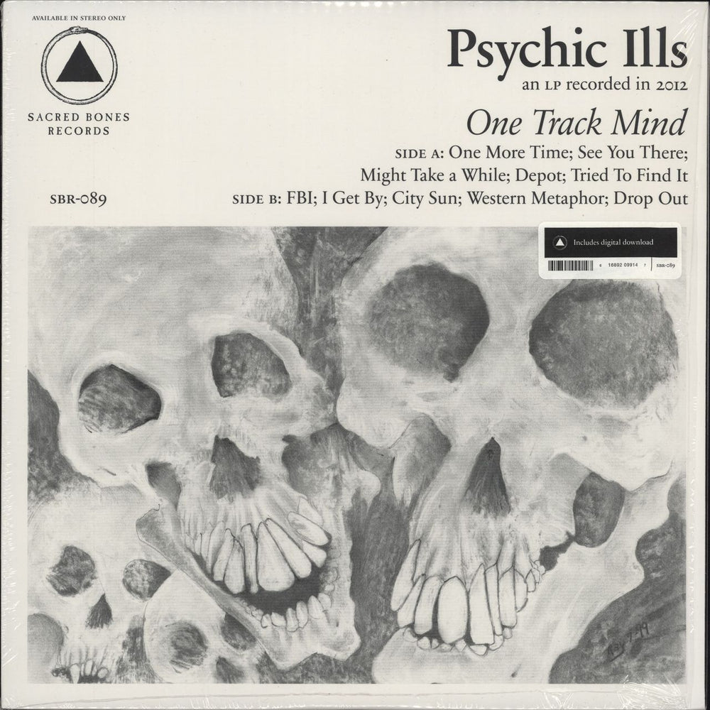 Psychic Ills  One Track Mind - Opened shrink US vinyl LP album (LP record) SBR-089