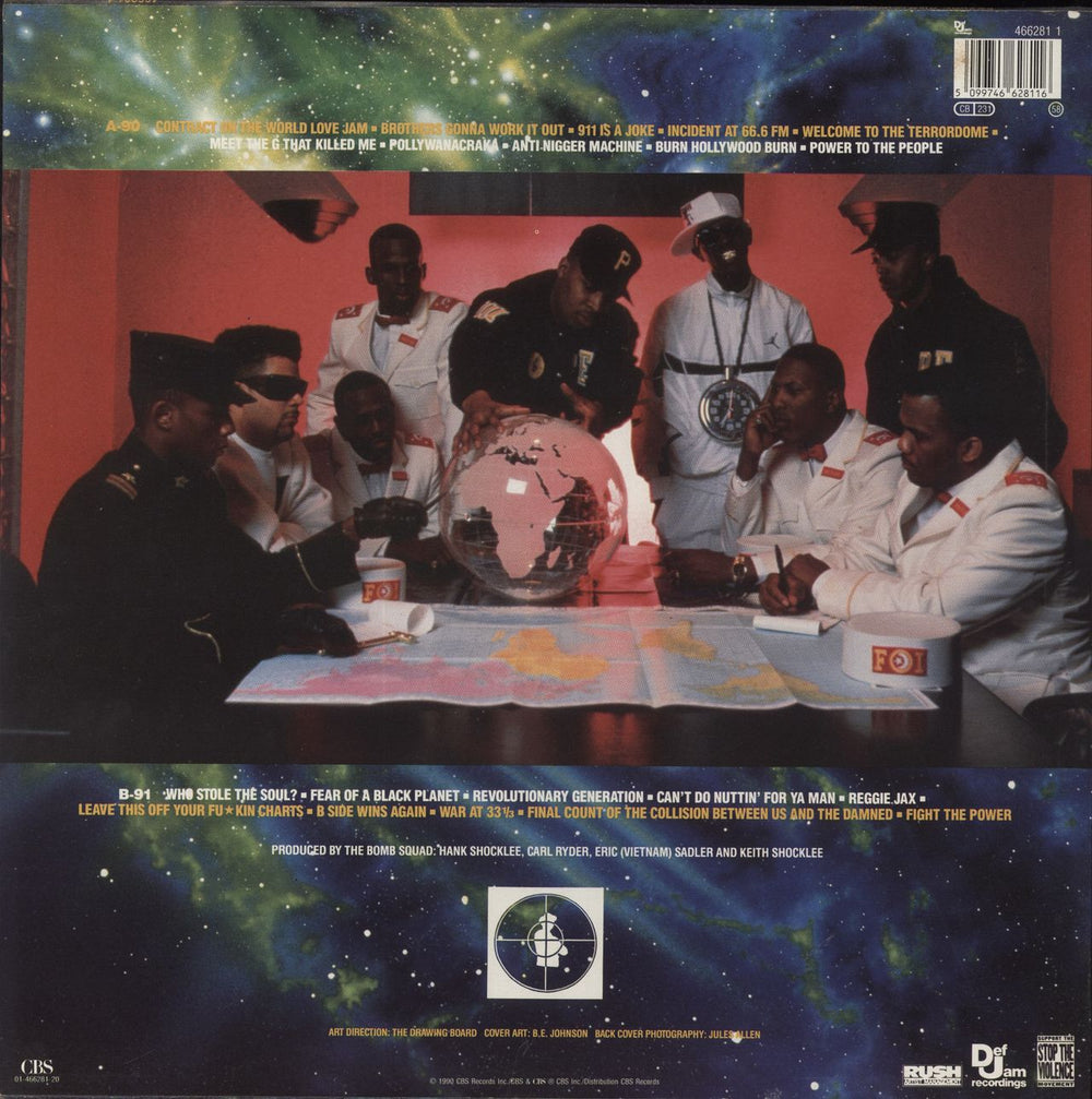 Public Enemy Fear Of A Black Planet Dutch vinyl LP album (LP record)