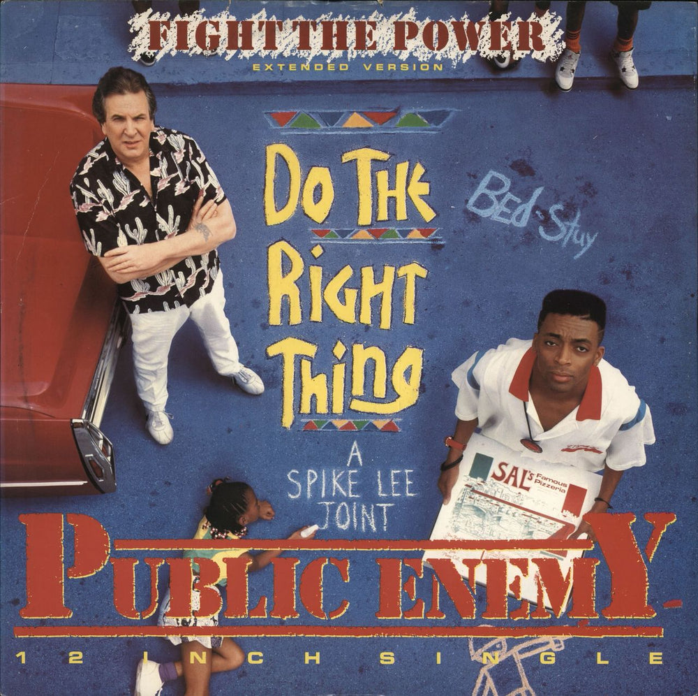 Public Enemy Fight The Power UK 12" vinyl single (12 inch record / Maxi-single) ZT42878