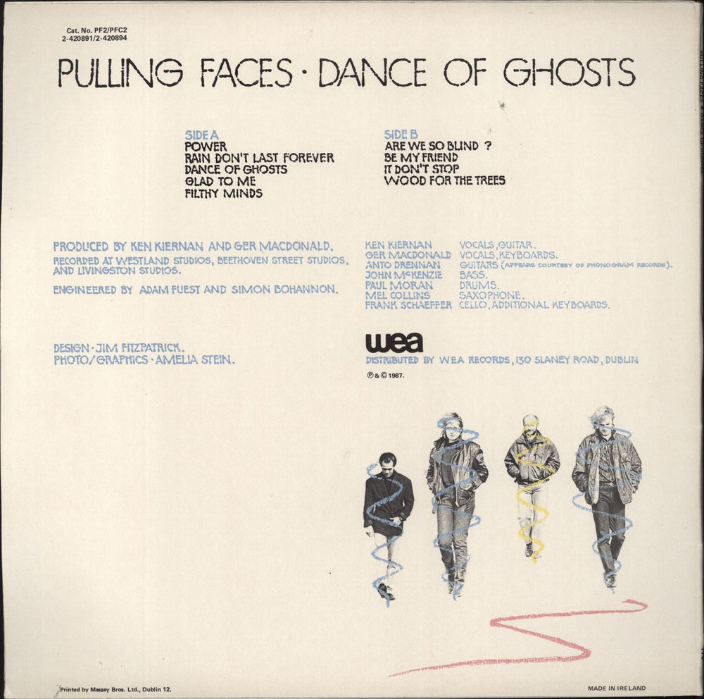 Pulling Faces Dance Of Ghosts Irish vinyl LP album (LP record)