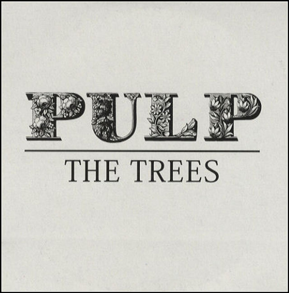 Pulp The Trees Spanish Promo CD single (CD5 / 5") PULP#1