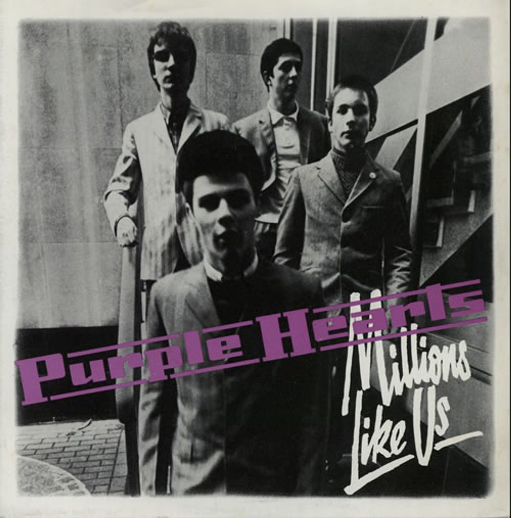 Purple Hearts Millions Like Us + Sleeve UK 7" vinyl single (7 inch record / 45) FICS003