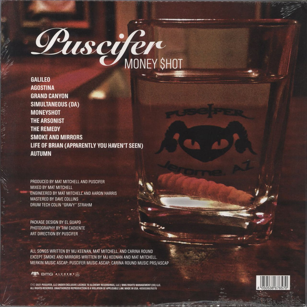 Puscifer Money Shot - Hype Sticker - Sealed US 2-LP vinyl record set (Double LP Album) 4050538676570