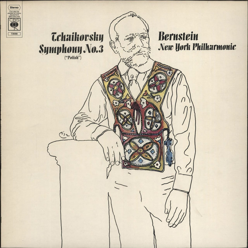 Pyotr Ilyich Tchaikovsky Symphony No. 3 ("Polish") UK vinyl LP album (LP record) 73098