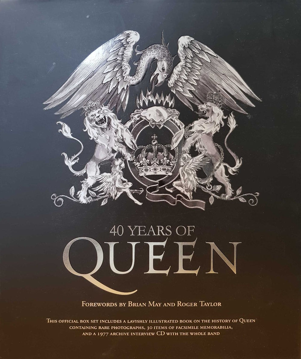 Queen 40 Years Of Queen - Black UK book 978-1-84732-227-2