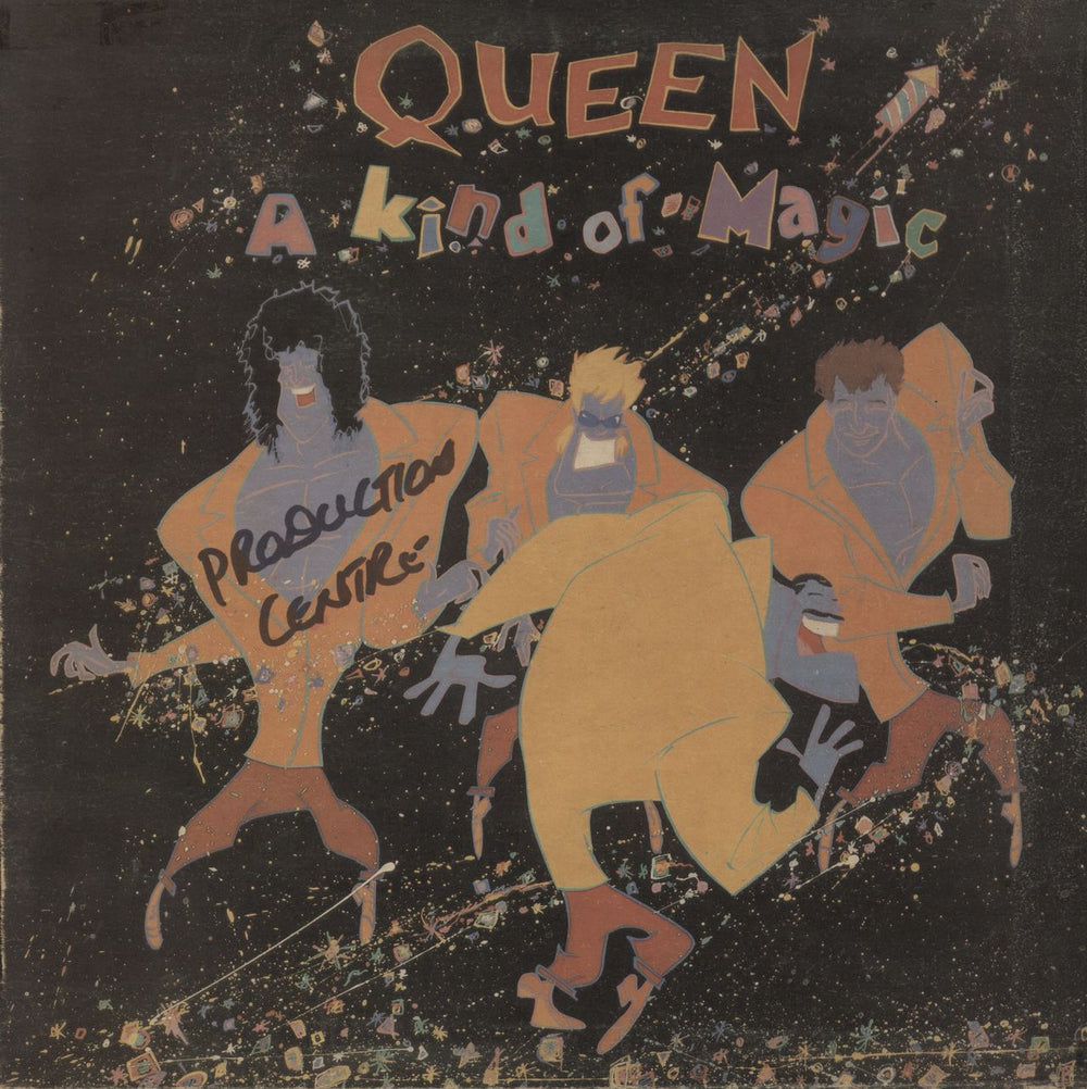 Queen A Kind Of Magic - Sample Stamped Cream Labels South African vinyl LP album (LP record) EMCJ(B)2405311