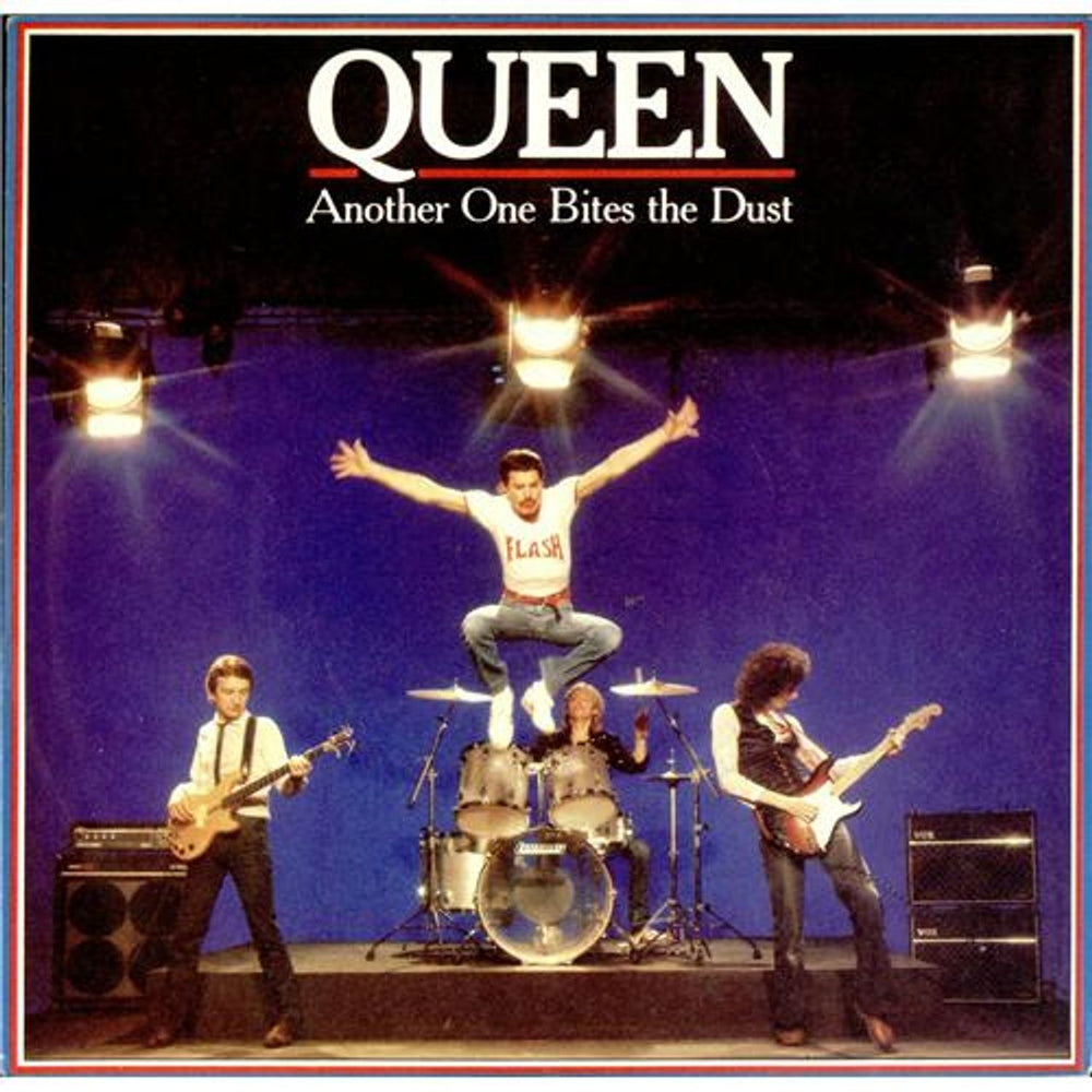 Queen Another One Bites The Dust - 4 pr + Sleeve UK 7" vinyl single (7 inch record / 45) EMI5102