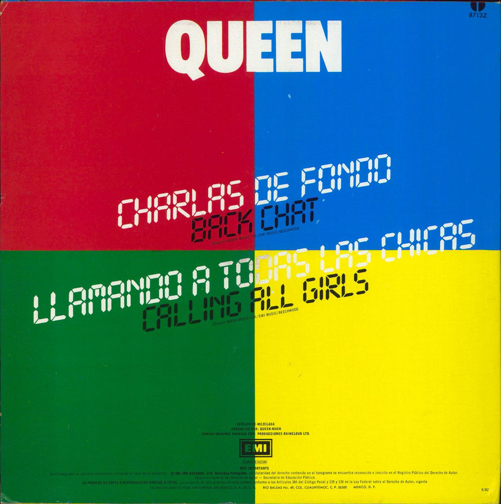 Queen Charles De Fondo Mexican 12" vinyl single (12 inch record / Maxi-single)