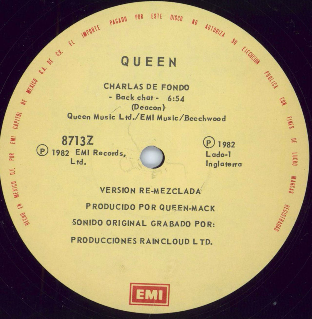 Queen Charles De Fondo Mexican 12" vinyl single (12 inch record / Maxi-single) QUE12CH793046