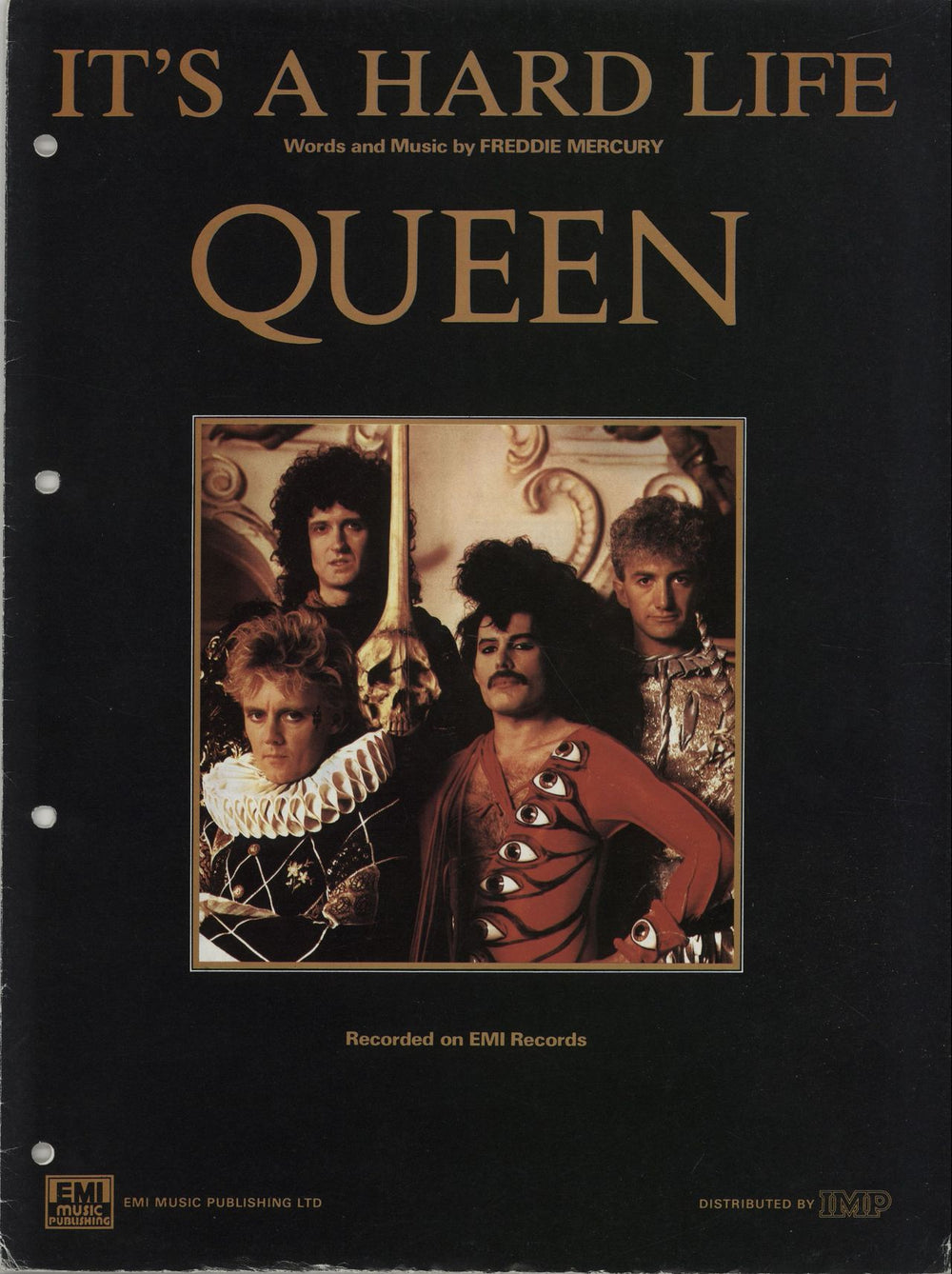 Queen It's A Hard Life UK sheet music 14136