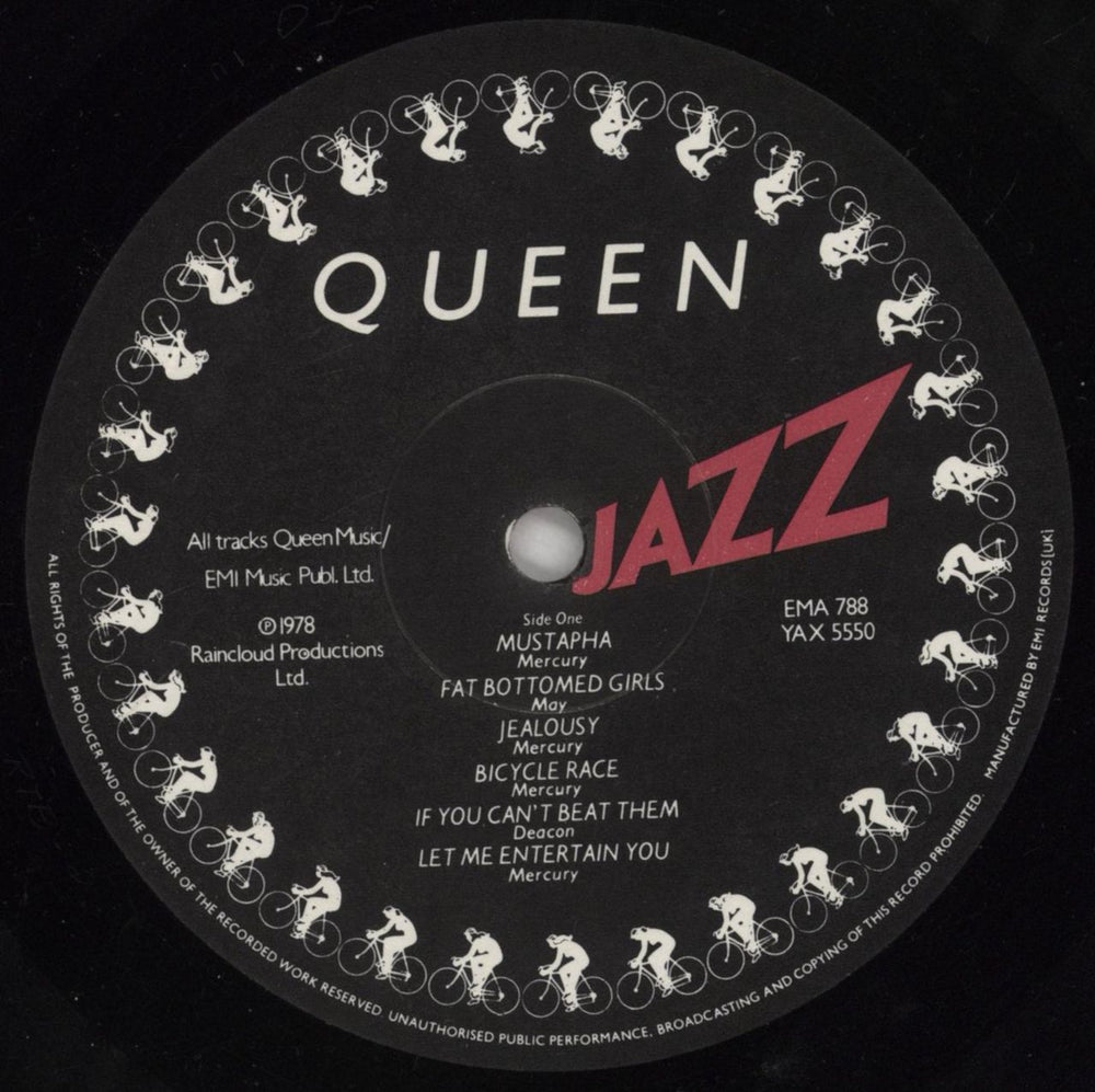 Queen Jazz - 1st + Poster - VG UK vinyl LP album (LP record) QUELPJA576668