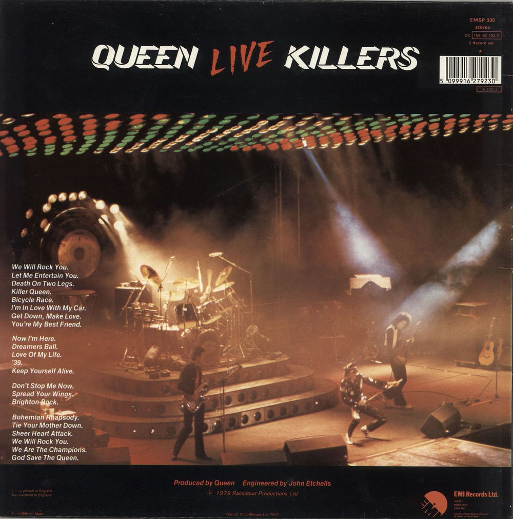 Queen Live Killers - Barcoded Sleeve UK 2-LP vinyl record set (Double LP Album) 5099916279230