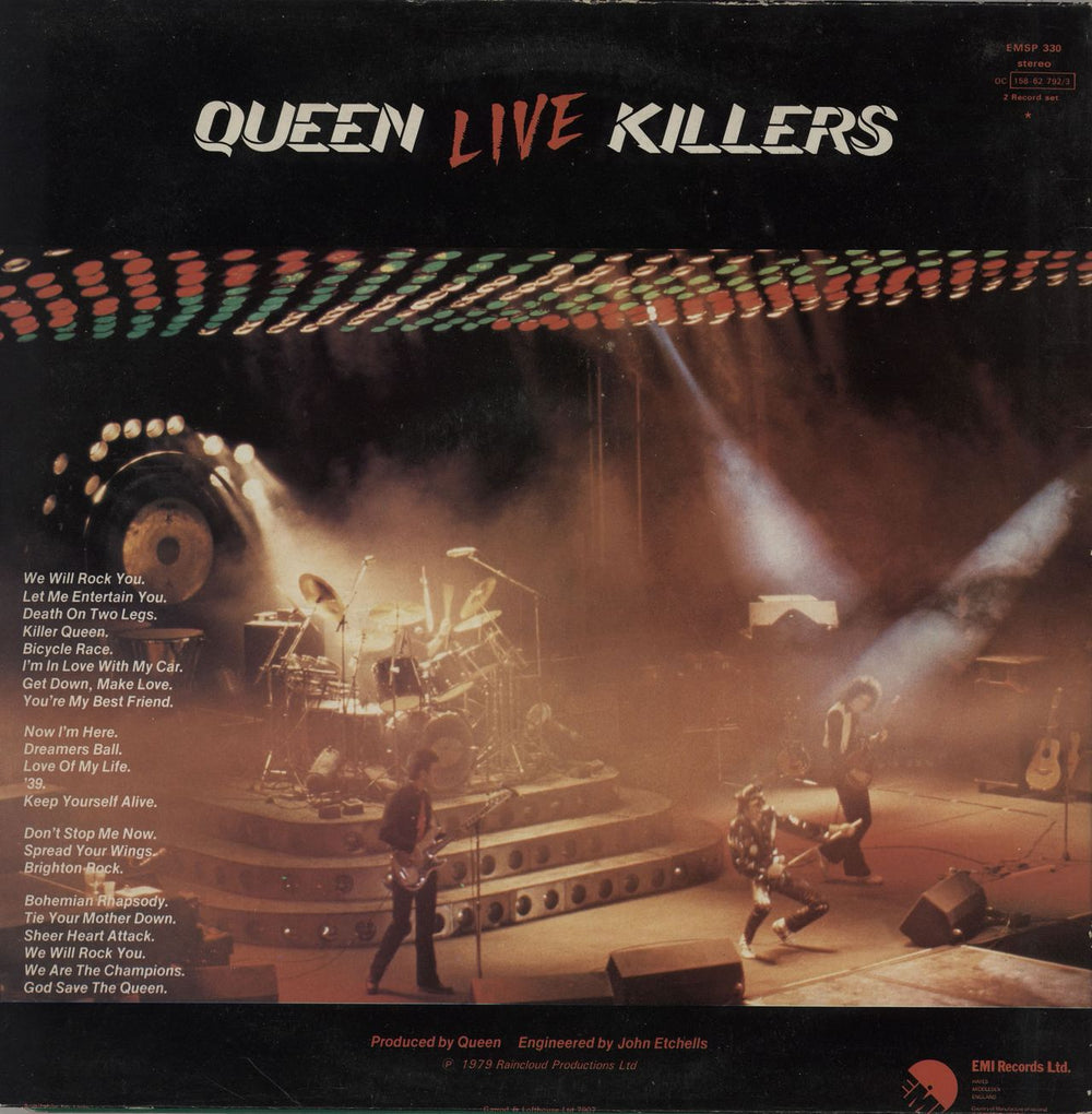 Queen Live Killers - Stickered UK 2-LP vinyl record set (Double LP Album)