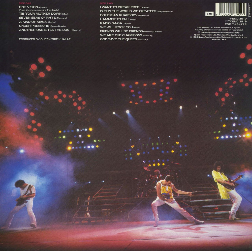 Queen Live Magic - VG UK vinyl LP album (LP record) 5099924067515