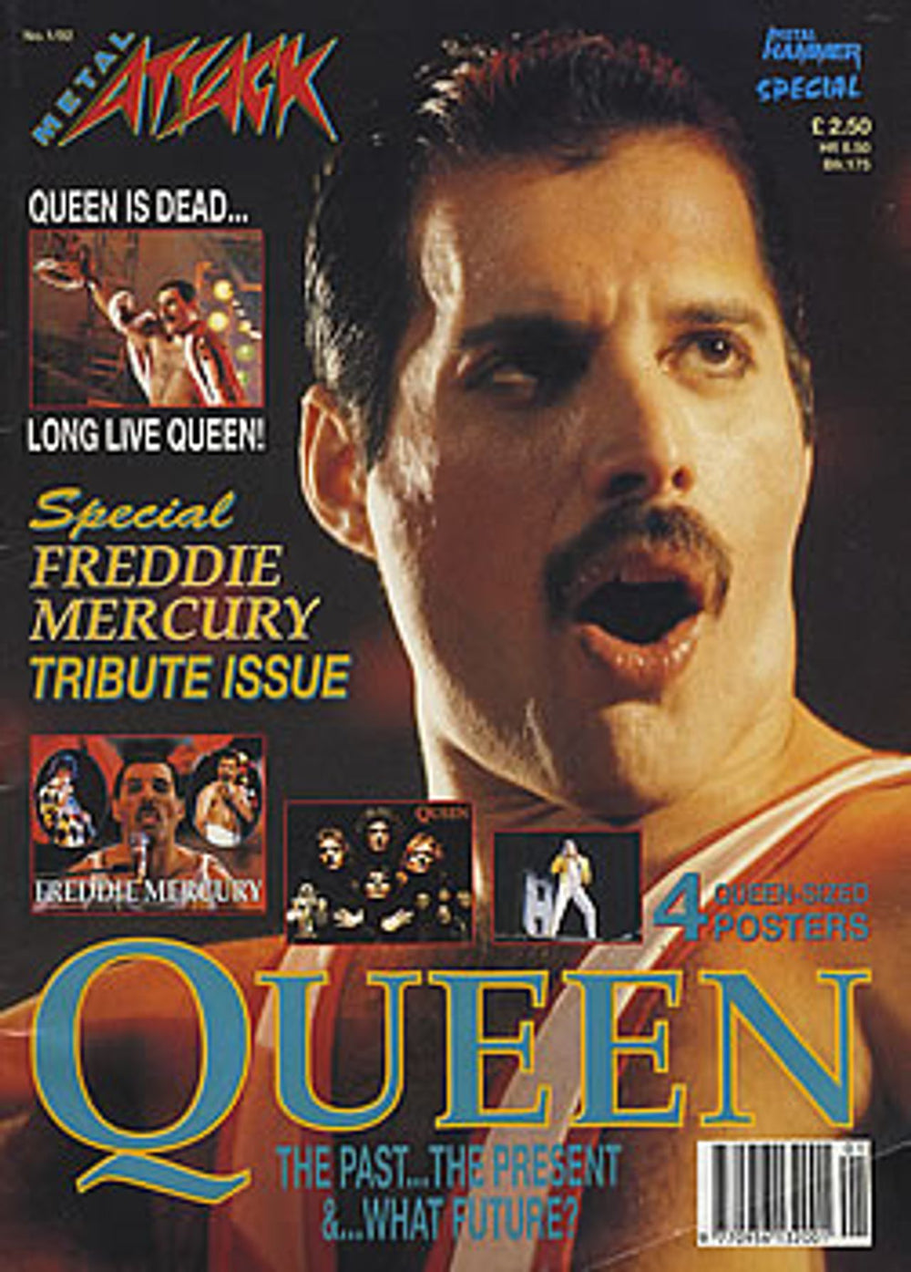 Queen Metal Attack - Queen: The Past... The Present &... The Futur UK magazine MAGAZINE