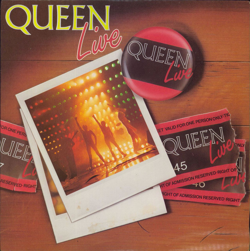 Queen Queen Live South African vinyl LP album (LP record) EXTRA5