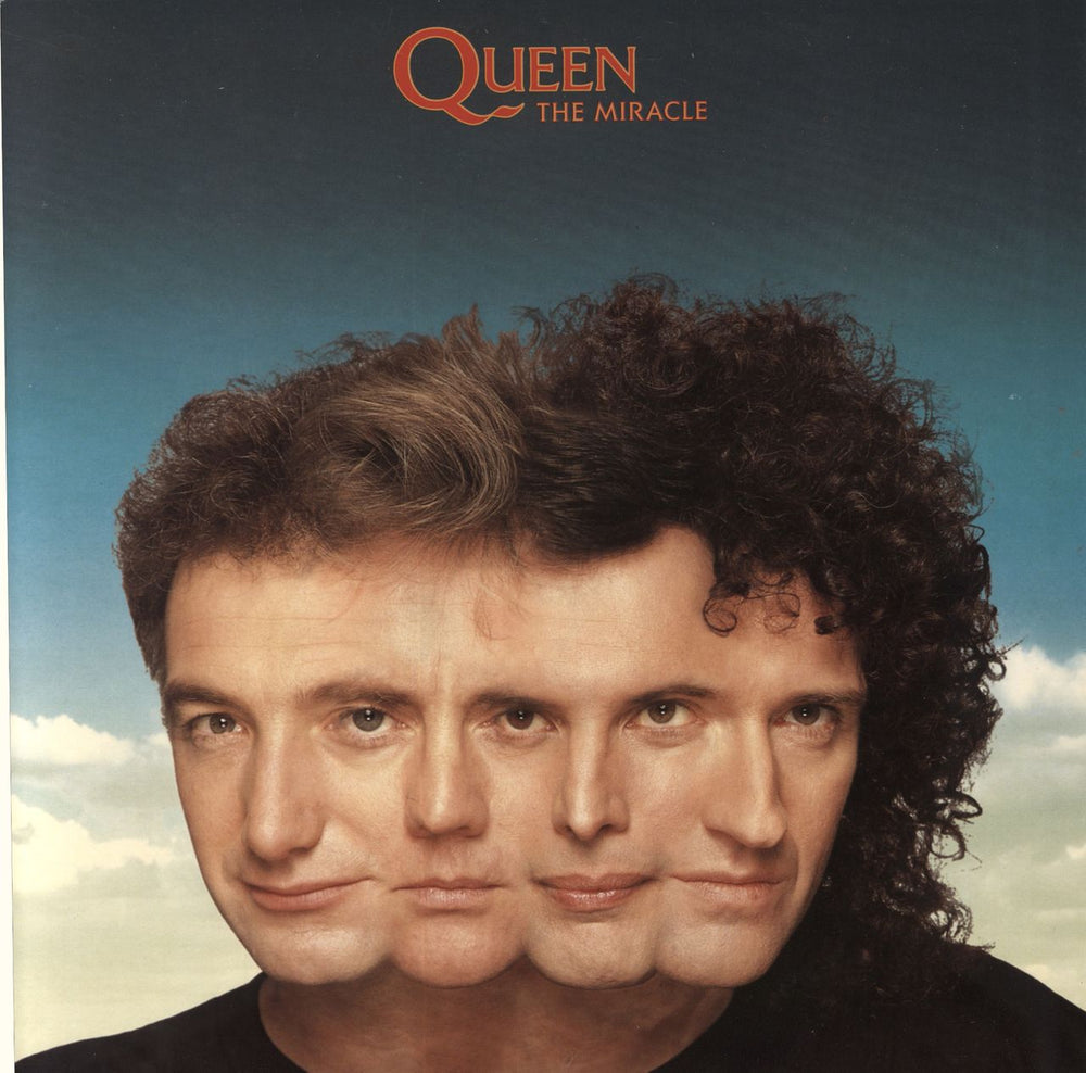 Queen The Miracle + Print UK vinyl LP album (LP record) PCSD107