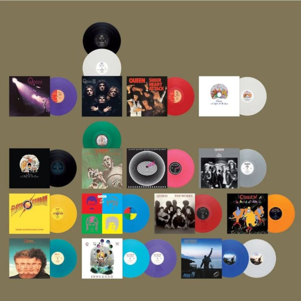 Queen The Queen Studio Collection - Coloured Vinyl - EX UK Vinyl Box Set