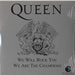 Queen We Will Rock You / We Are The Champions - Silver Sleeve French CD single (CD5 / 5") 5521282