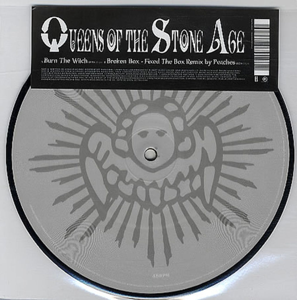 Queens Of The Stone Age Burn The Witch UK 7" vinyl picture disc (7 inch picture disc single) 9879191