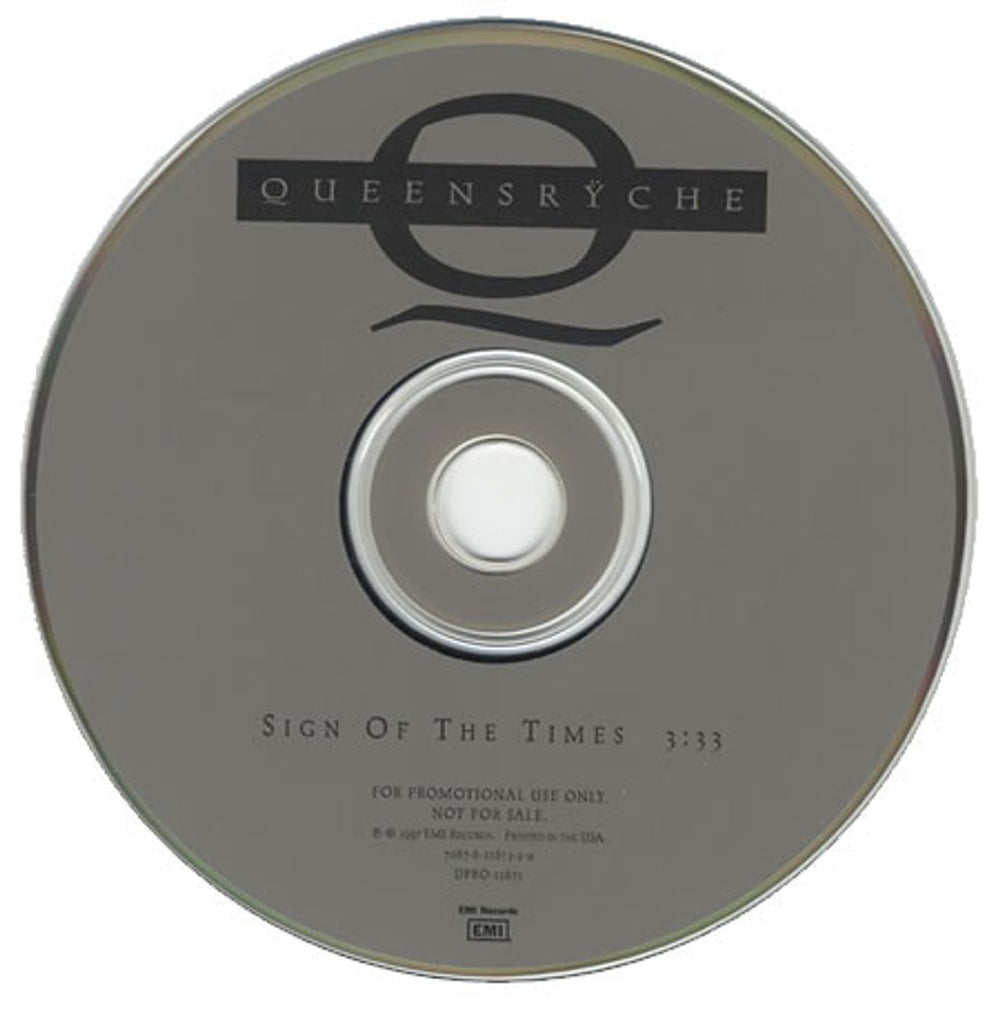 Queensryche Sign Of The Times US Promo CD single (CD5 / 5") QRYC5SI83743