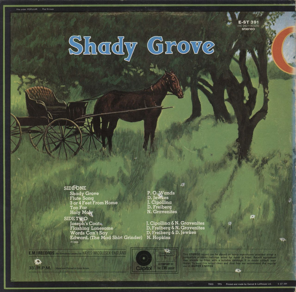 Quicksilver Messenger Service Shady Grove - Non laminated - EX UK vinyl LP album (LP record)