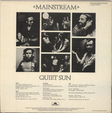 Quiet Sun Mainstream UK Vinyl LP — RareVinyl.com