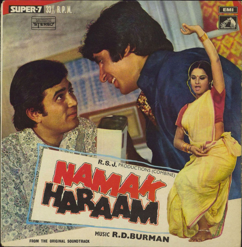 R.D. Burman Namak Haraam Indian vinyl LP album (LP record) D/7LPE8001